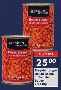 President Hyper President Hyper Baked Beans in Tomato Sauce offer