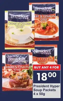 President Hyper President Hyper Soup Packets offer