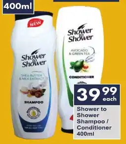 President Hyper Shower to Shower Shampoo/ Conditioner offer