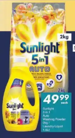 President Hyper Sunlight 5 in 1 Auto Washing Powder/ Laundry Liquid offer