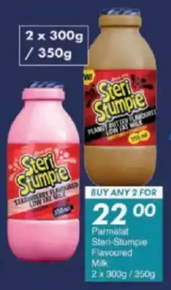 President Hyper Parmalat Steri-Stumpie Flavoured Milk offer
