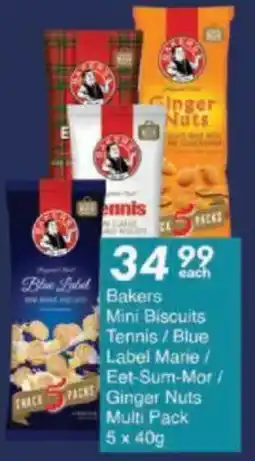 President Hyper Bakers Mini Biscuits Tennis/ Blue Label Marie/ Eet-Sum-Mor/ Ginger Nuts Multi Pack offer