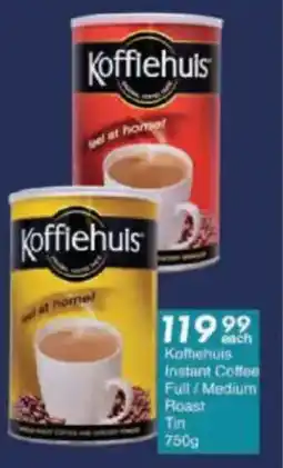 President Hyper Koffiehuis Instant Coffee Full/ Medium Roast Tin offer