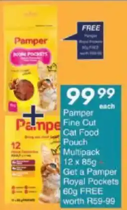 President Hyper Pampe Fine Cut Cat Food Pouch Multipack offer