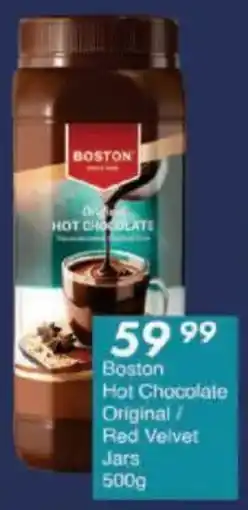 President Hyper Boston Hot Chocolate Original/ Red Velvet Jars offer