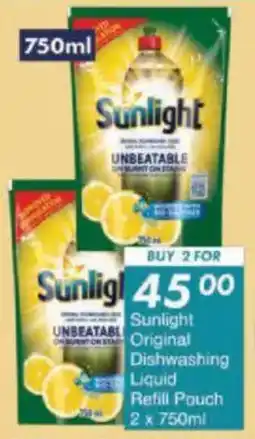 President Hyper Sunlight Original Dishwashing Liquid Refill Pouch offer