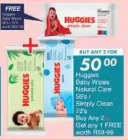 President Hyper Huggies Baby Wipes Natural Care/ Simply Clean offer