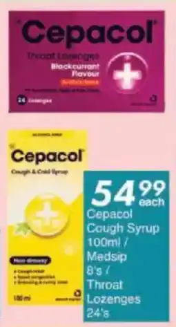 President Hyper Cepacol Cough Syrup/ Medsip/ Throat Lozenges offer