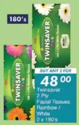 President Hyper Twinsaver 2 Ply Facial Tissues Rainbow/ White offer