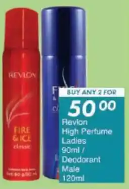 President Hyper Revlon High Perfume Ladies/ Deodorant Male offer