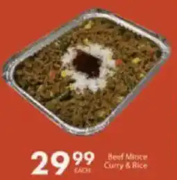 President Hyper Beef Mince Curry & Rice offer