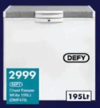 President Hyper Defy Chest Freezer White offer