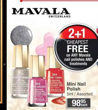 Dis-Chem Mavala Mini Nail Polish 5ml / Assorted offer