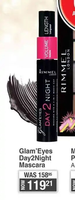 Dis-Chem Rimmel Glam ' Eyes Day 2 Night Mascara offer