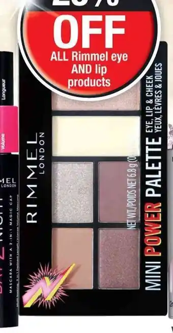 Dis-Chem Rimmel Mini Power Palette offer
