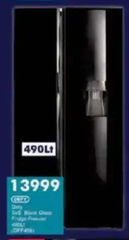 President Hyper DEFY Black Glass Fridge Freezer offer