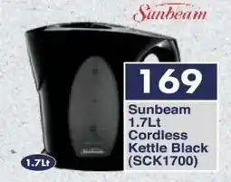President Hyper Sunbeam 1.7Lt Cordless Kettle Black (SCK1700) offer