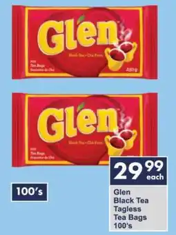 President Hyper Glen Black Tea Tagless Tea Bags 100's offer
