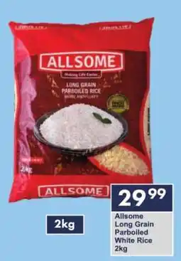 President Hyper Allsome Long Grain Parboiled White Rice 2kg offer
