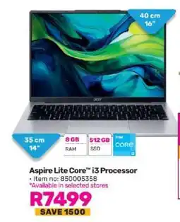 Game Aspire Lite Core i3 Processor offer