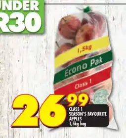 Shoprite CLASS 1 SEASON'S FAVOURITE APPLES offer
