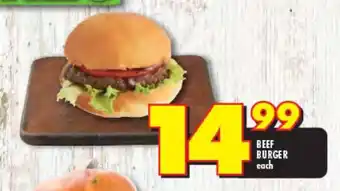 Shoprite BEEF BURGER offer