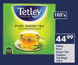 President Hyper Tetley Pure Green Tea Tagless Tea Bags 102's offer