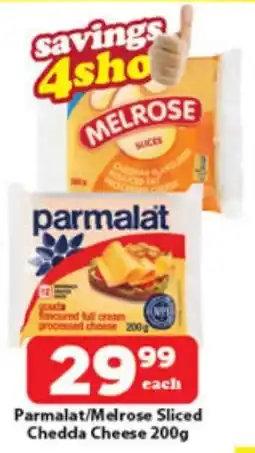 Check Save Parmalat/ Melrose Sliced Chedda Cheese offer