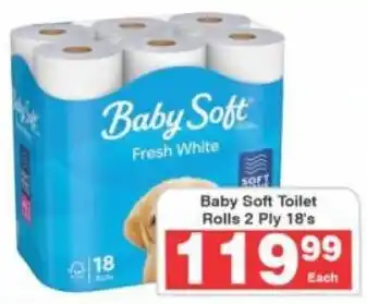 Frontline Baby Soft Toilet Rolls 2 Ply offer