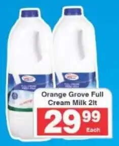 Frontline Orange Grove Full Cream Milk offer