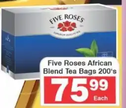 Frontline Five Roses African Blend Tea Bags offer