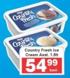 Frontline Country Fresh Ice Cream Asst. offer
