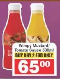 Frontline Wimpy Mustard/ Tomato Sauce offer