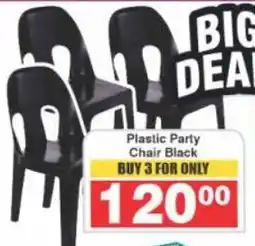 Frontline Plastic Party Chair Black offer