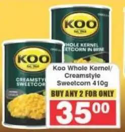 Frontline Koo Whole Kernel/ Creamstyle Sweetcorn offer