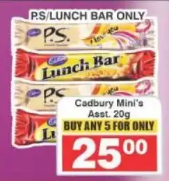 Frontline Cadbury Mini's Asst. offer