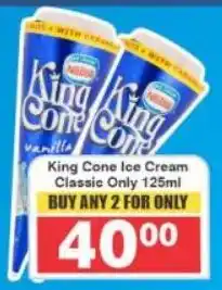 Frontline King Cone Ice Cream Classic Only offer