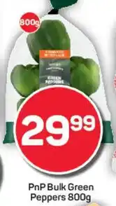 Pick n Pay PnP Bulk Green Peppers offer