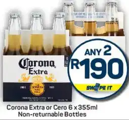 Pick n Pay Corona Extra or Cero Non-returnable Bottles offer