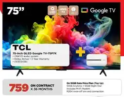 HiFi Corp TCL 75-Inch QLED Google TV-75P7K offer
