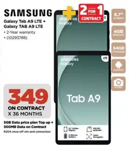HiFi Corp SAMSUNG Galaxy Tab A9 LTE + Galaxy TAB A9 LTE offer