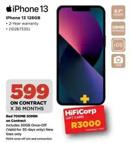 HiFi Corp iPhone 13 128GB offer