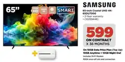 HiFi Corp SAMSUNG 65-inch Crystal UHD 4K-65DU7000 offer