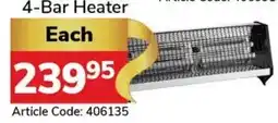 Jumbo DIAMOND 4-Bar Heater offer