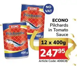 Jumbo ECONO Pilchards in Tomato Sauce offer
