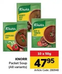 Jumbo KNORR Packet Soup offer