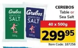 Jumbo CEREBOS Table or Sea Salt offer