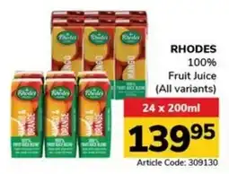 Jumbo RHODES 100% Fruit Juice offer