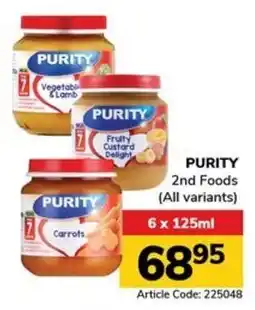 Jumbo PURITY 2nd Foods offer