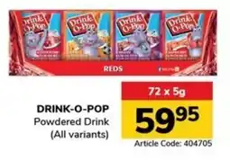 Jumbo DRINK-O-POP Powdered Drink offer